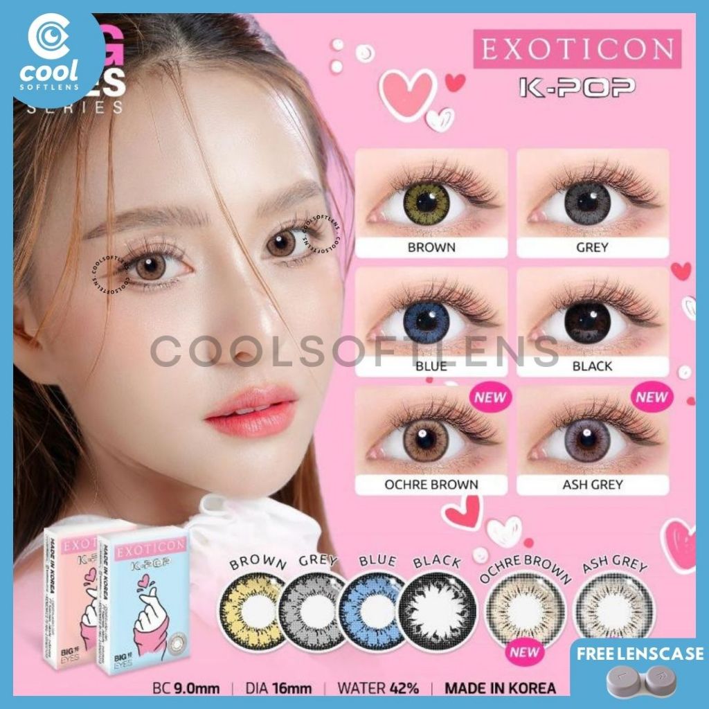Softlens X2 KPOP 16 MM Normal & Minus (-0,50 S/D -6,00) By X2 Exoticon / Soflen Kpop / Kpop By X2 Ex