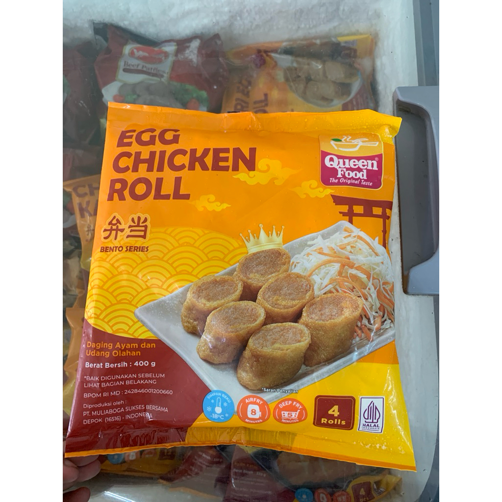

QUEENFOOD EGG CHICKEN ROLL 400GR (HARGA ONLINE)