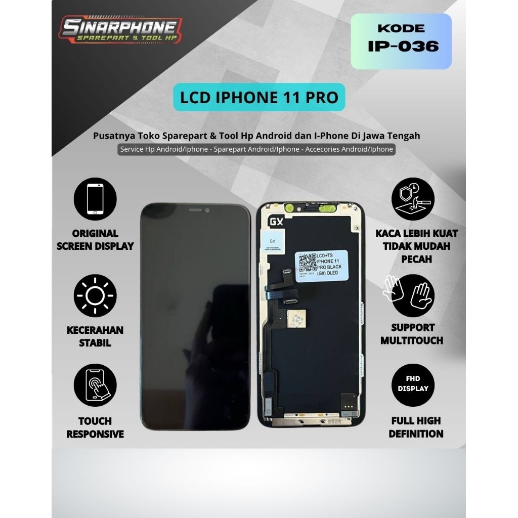 LCD IPHONE 11 PRO KUALITAS ORIGINAL