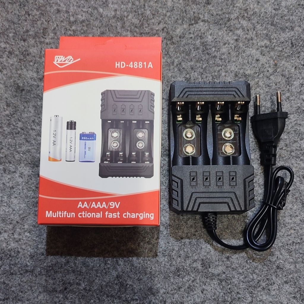 Charger Multifungsi AA AAA 9V