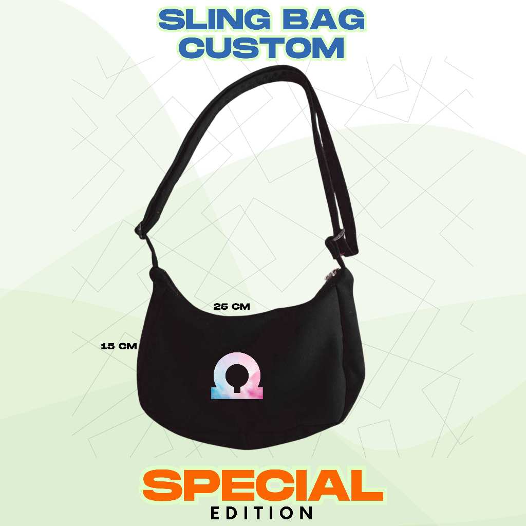 Tas Slemapang / Slingbag Custom ukuran 25x15x8