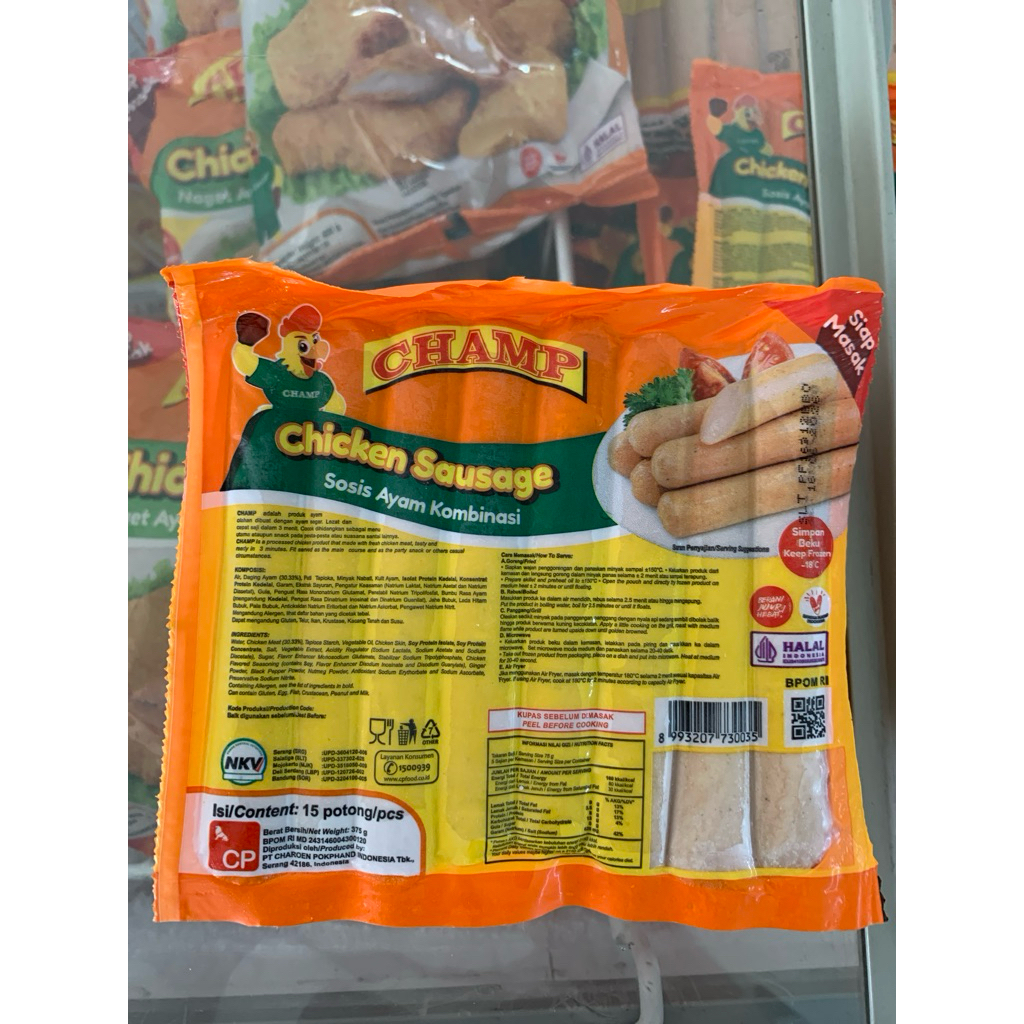 

CHAMP SOSIS CHICKEN 375GR (HARGA ONLINE)