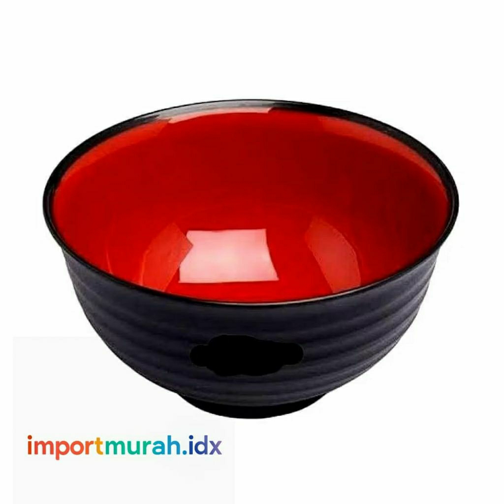 Mangkok Ramen Jepang Plastik  Mangkuk Plastik Hitam Mangkok Piring Korea Bakso
