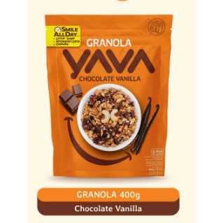 

GRANOLA YAVA CHOCOLATE VANILLA 400GR