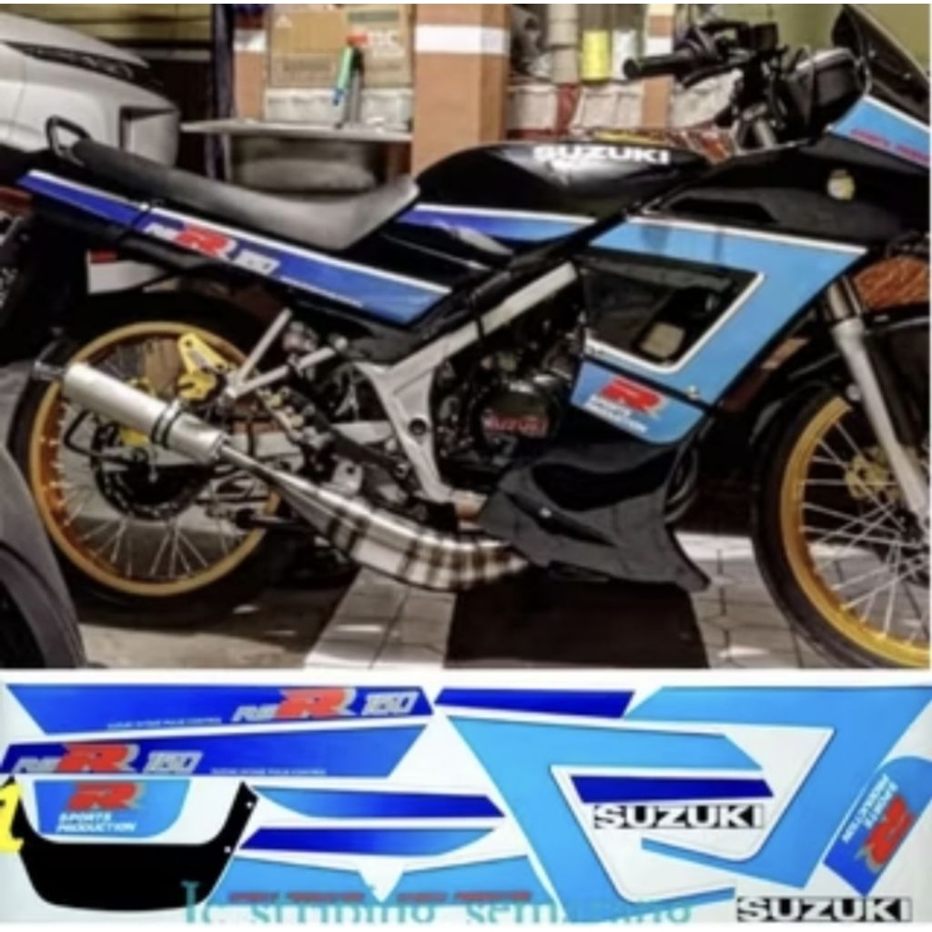 Striping Suzuki RGR Crystal Biru
