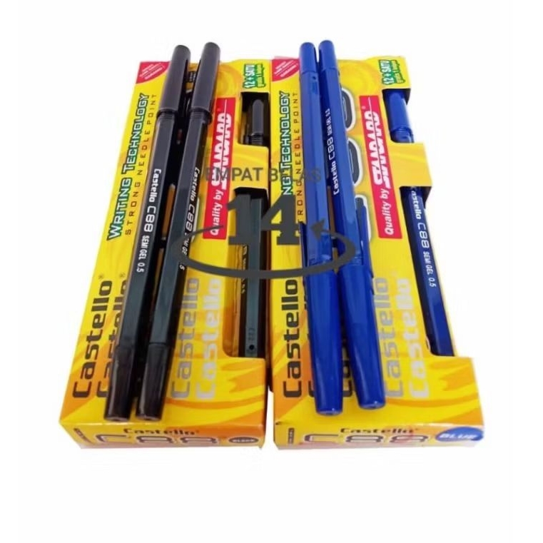 

1 Pak Pulpen Standard Castello C88 ( Isi 12 + 1 Pcs )