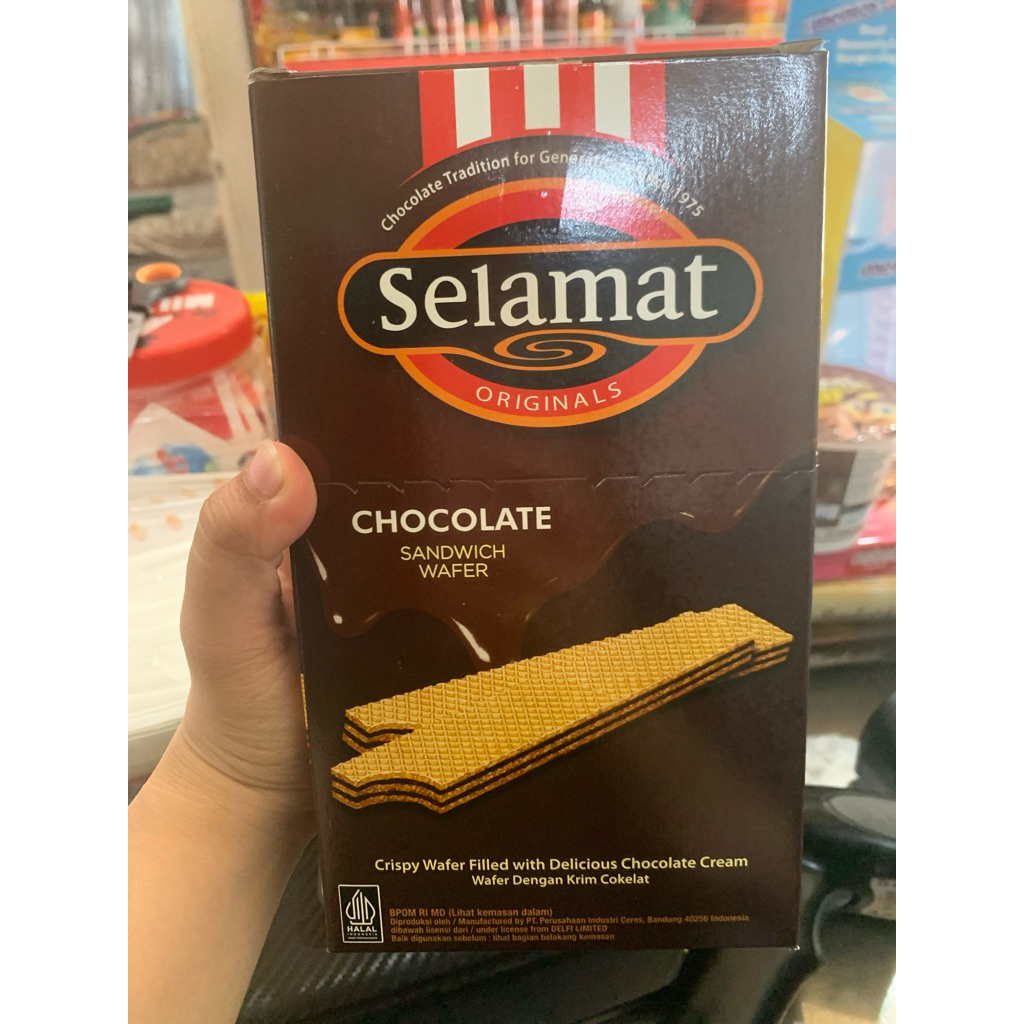 

WAFER COKELAT SELAMAT 1 BOX ISI 20