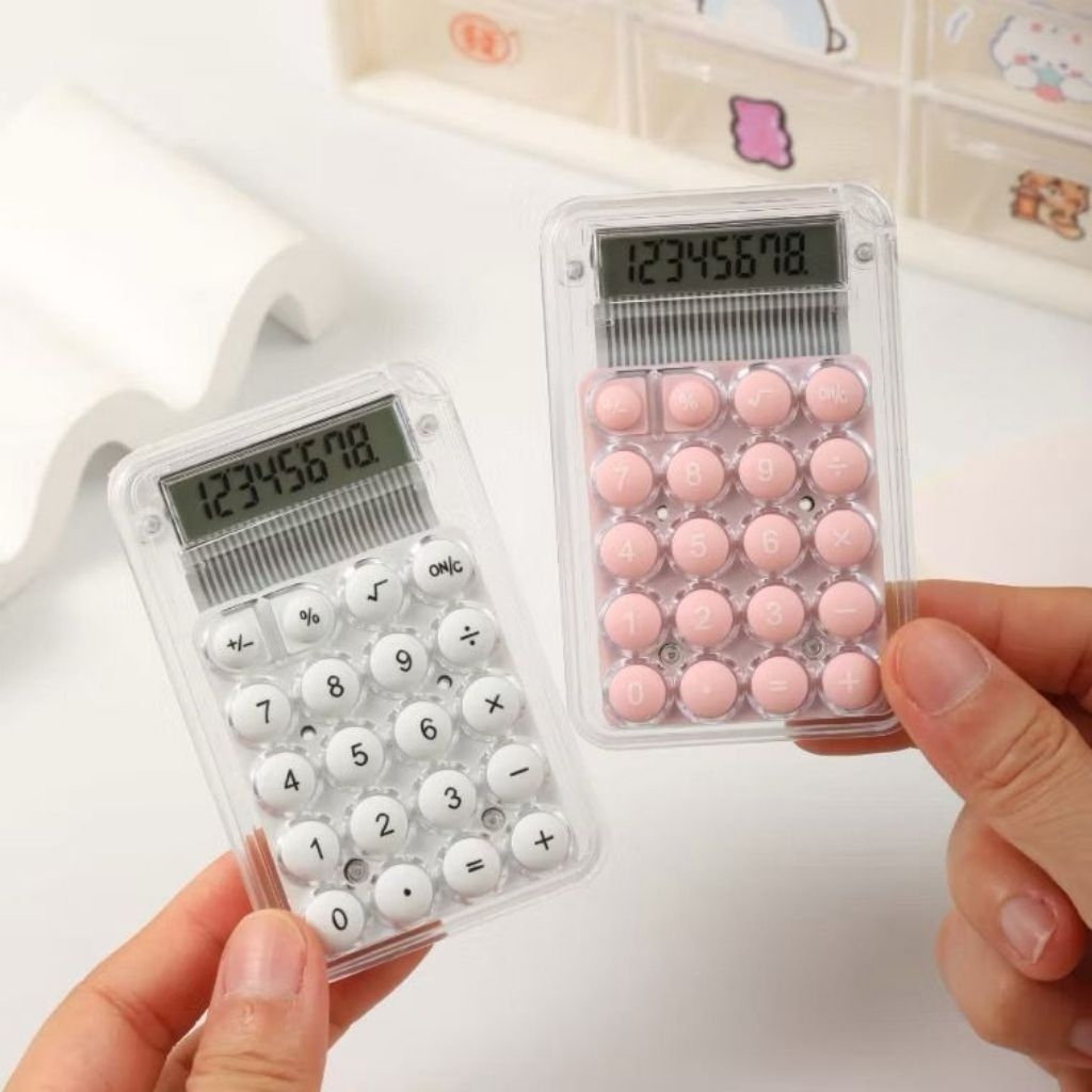 

UNIK.99 Kalkulator Warna Makaron Lucu / Kalkulator Mini 3D / Kalkulator Portabel Aritmatika / Calculator Mini Pocket Size