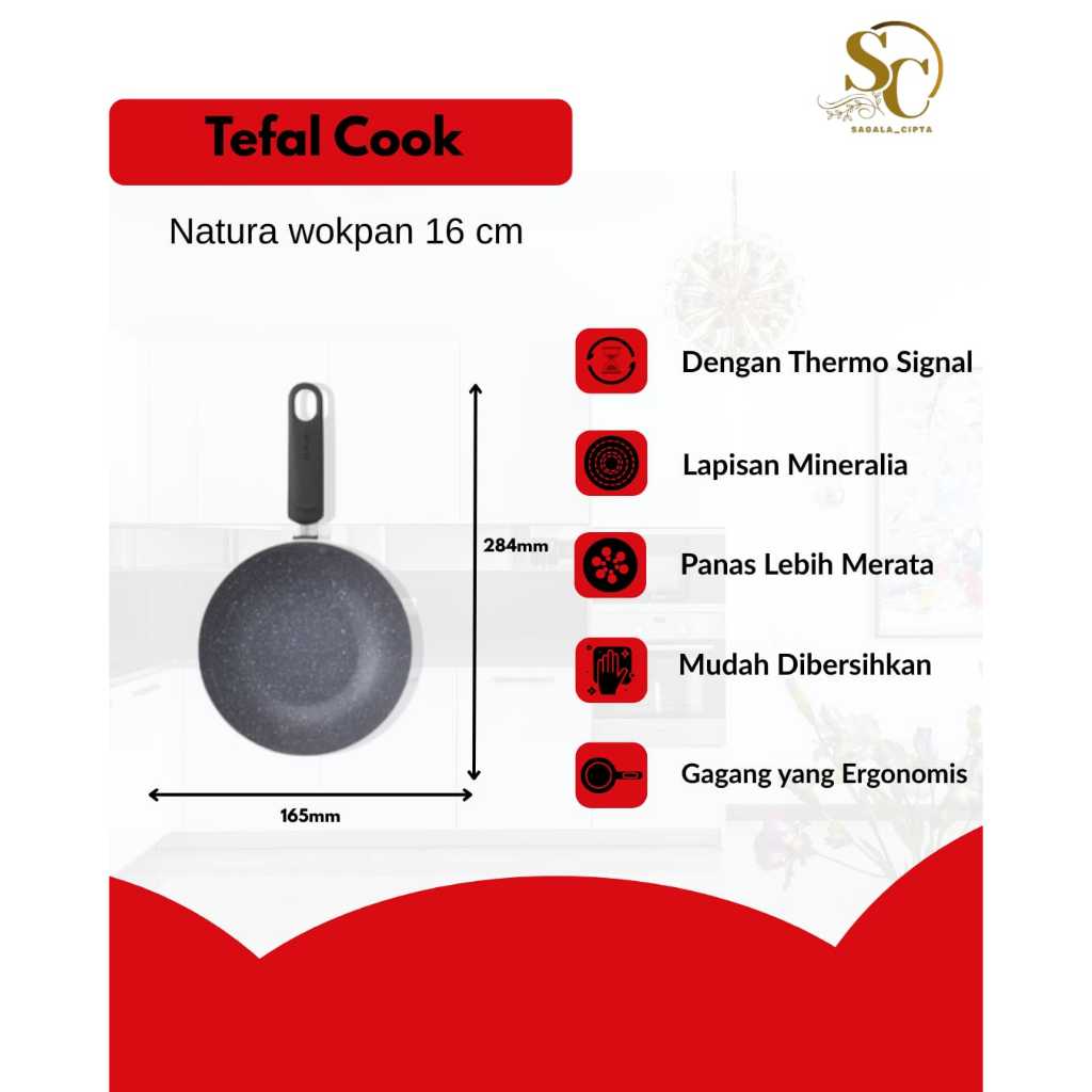 Tefal Natura Wokpan 16 CM
