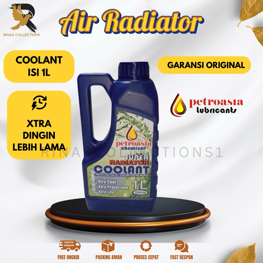 Air Radiator Mobil Motor Coolant SNI Pertamina Chevron PETROASIA 1 Liter ORIGINAL