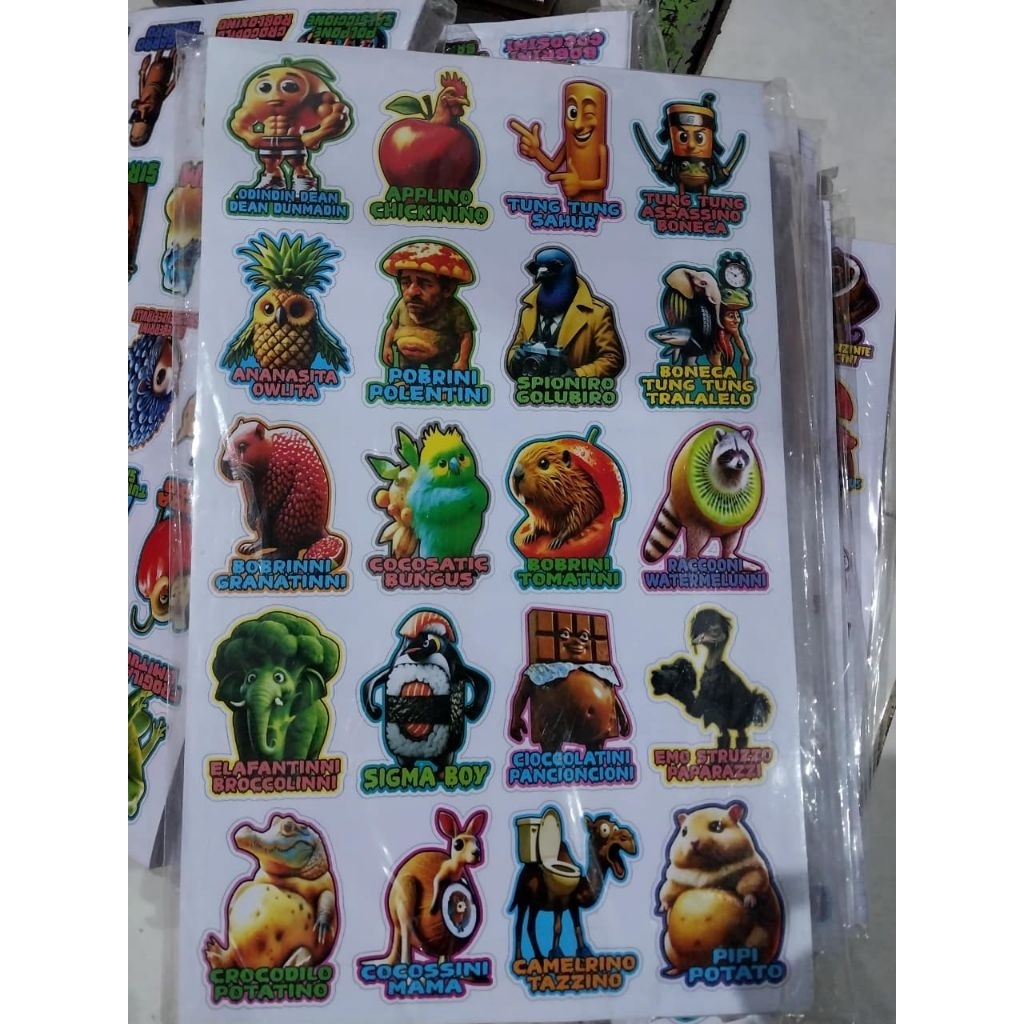 

stiker tung tung saur/stiker anomali