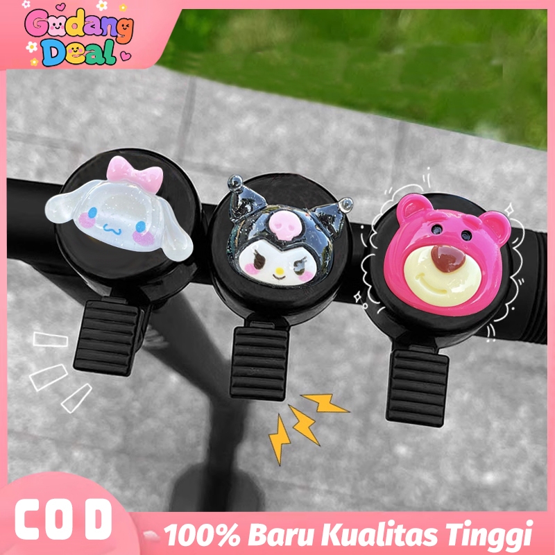 Set Bel Sepeda Universal Lonceng Roadbike MTB Hiasan Sepeda Unik dengan Desain Kartun