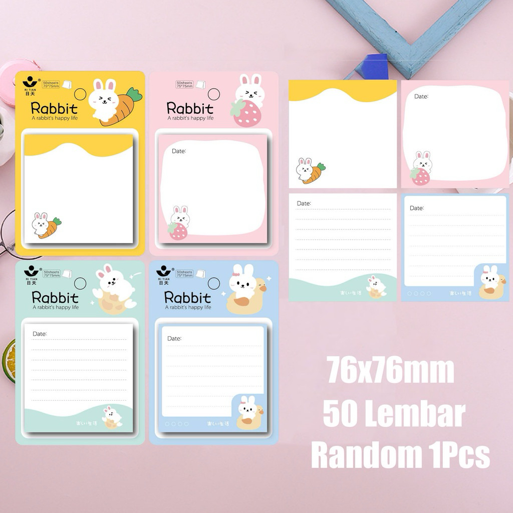 

ND0045 - STICKY NOTE MEMO PAD KARTUN LANGSUNG TEMPEL ISI 50 LEMBAR / STICKY NOTE LUCU