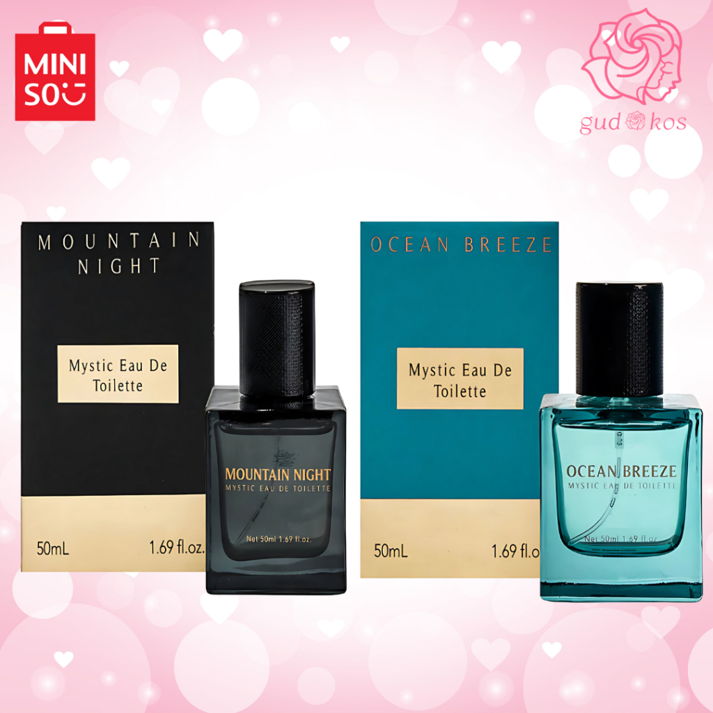 MINISO Perfume Mystic Eau De Toilette (Mountain Night/Ocean Breeze) 50ml Parfum Pria
