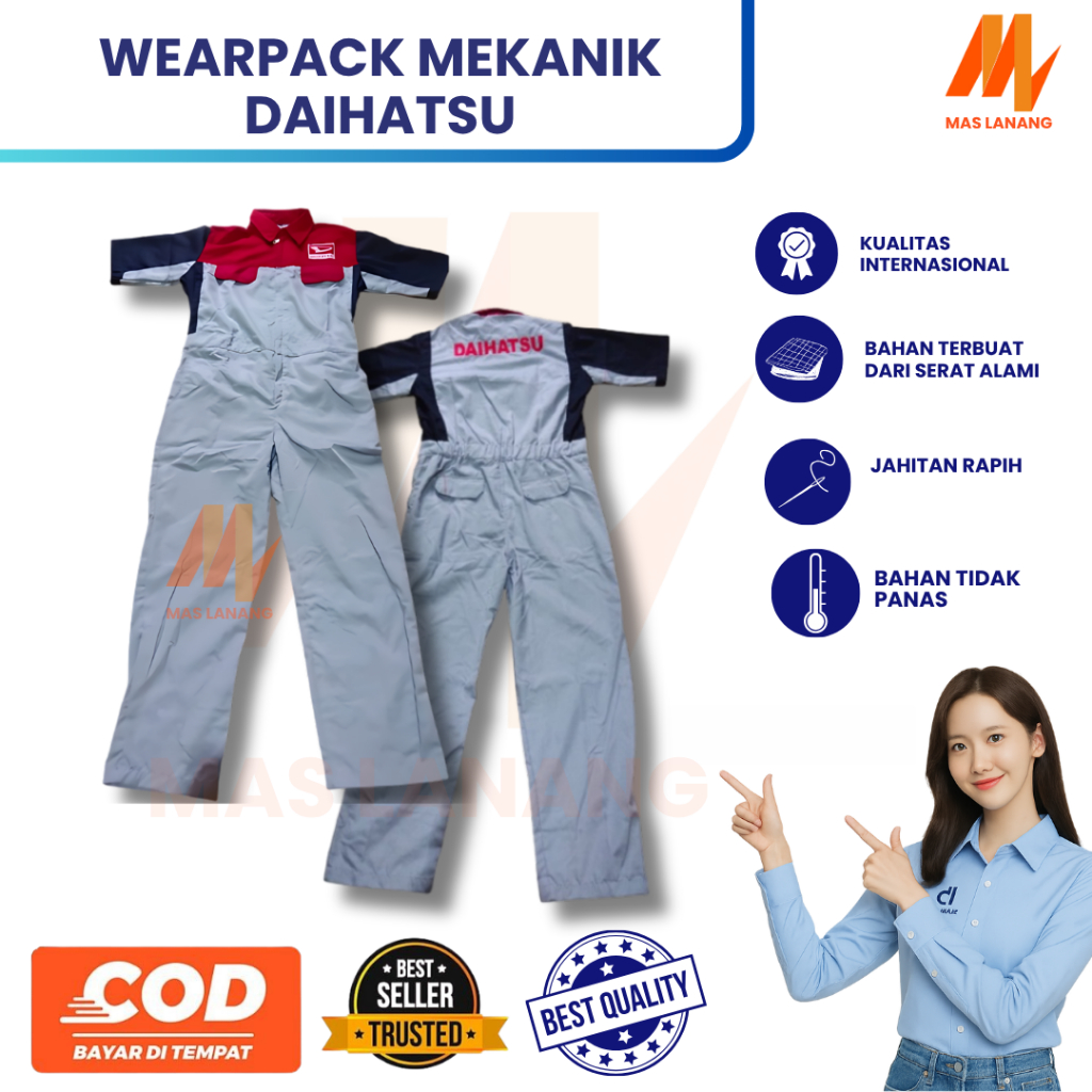 Wearpack Daihatsu | Seragam Daihatsu | Wearpack Safety | Seragam Bengkel | Seragam Pria Daihatsu