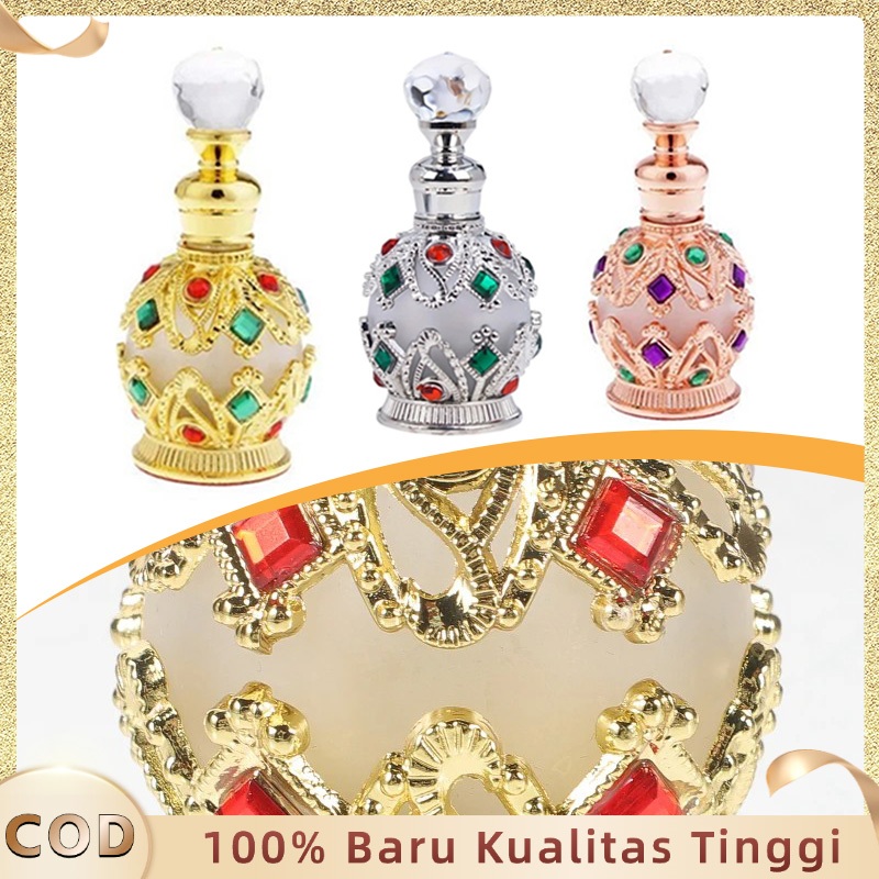 Botol Kosong Parfume Gaya Arab Botol Parfum Refillable Ulang 15ml Botol Parfum Arab Mewah