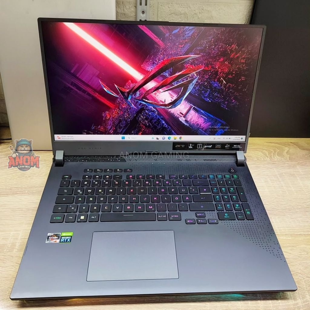 ASUS ROG STRIX G17 G713RS Ryzen 9-6900HX RTX3080 Ram 16Gb SSD 1Tb Fullset