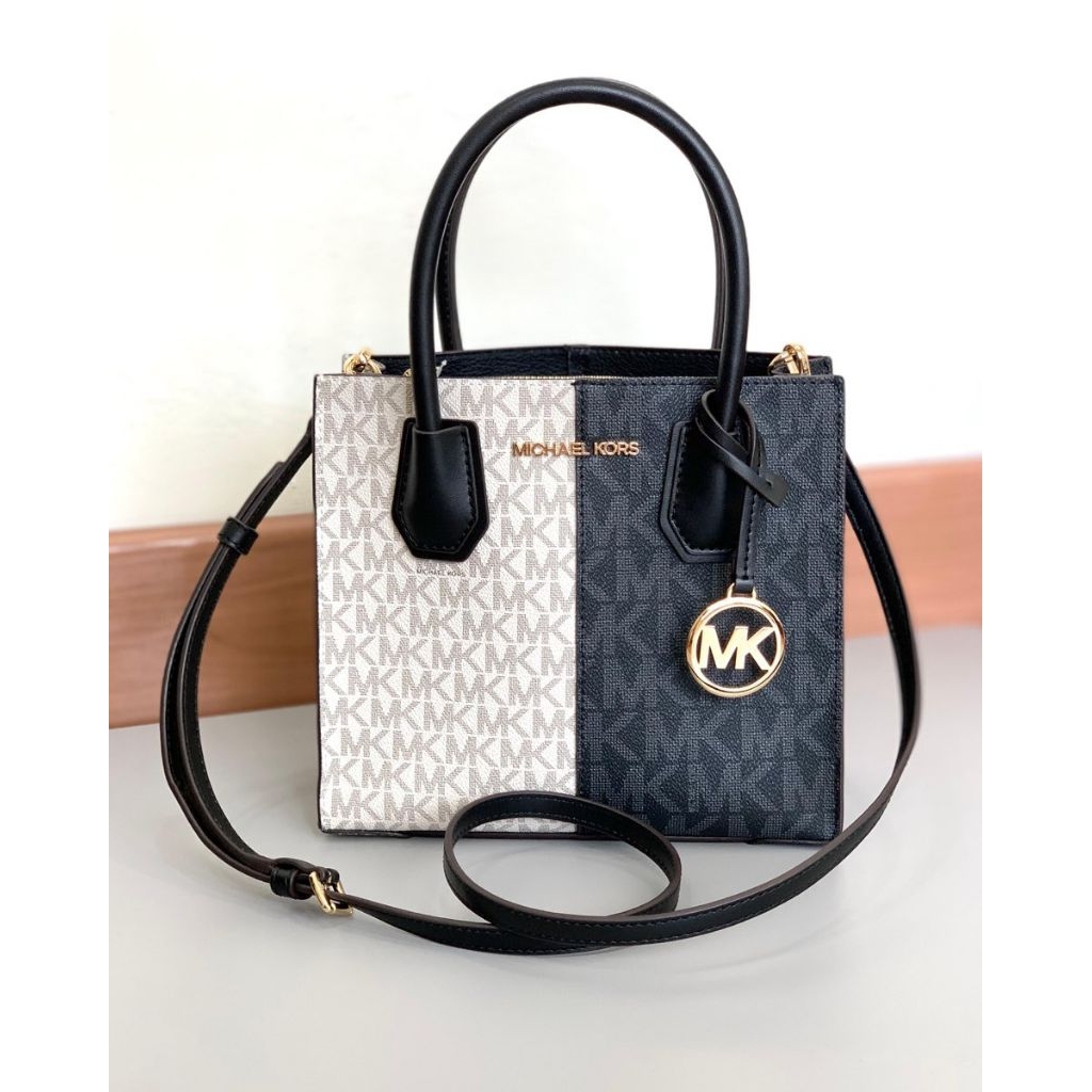 mk mercer  messenger compartment multi black