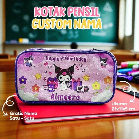 

Pencil Case Anak Custom / Kotak Pensil Souvenir / Ulang Tahun Anak / kotak pensil souvenir ultah anak