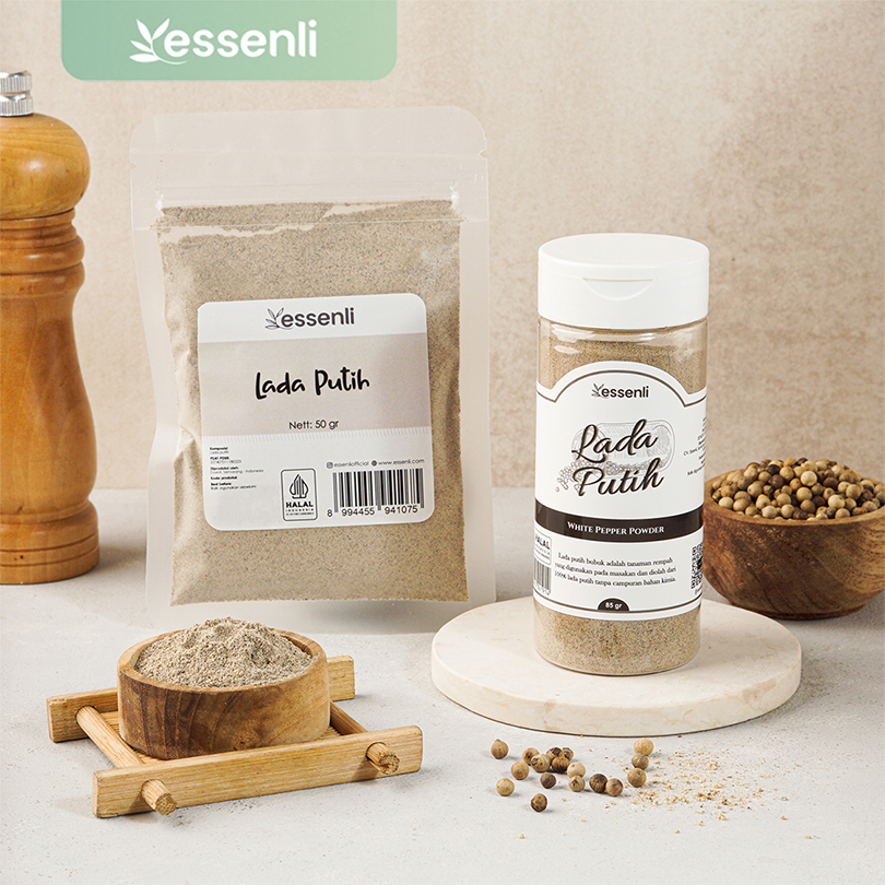 

ESSENLI Lada Putih Bubuk Bumbu Rempah Dapur