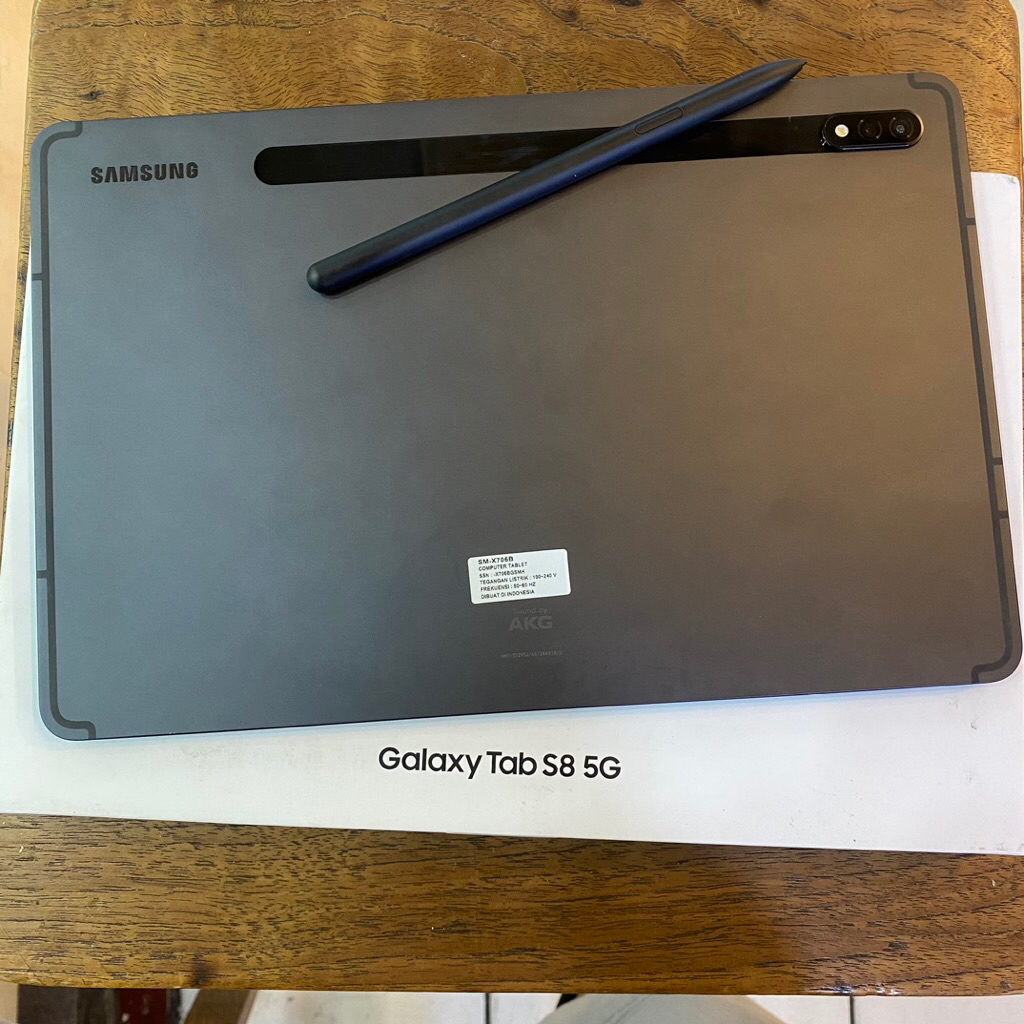 Samsung Tab S8 5g 8/128gb second bekas pakai normal fullset ori