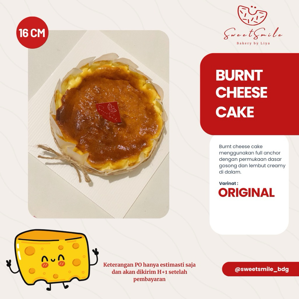 

Burnt Cheesecake diameter 16cm (original)