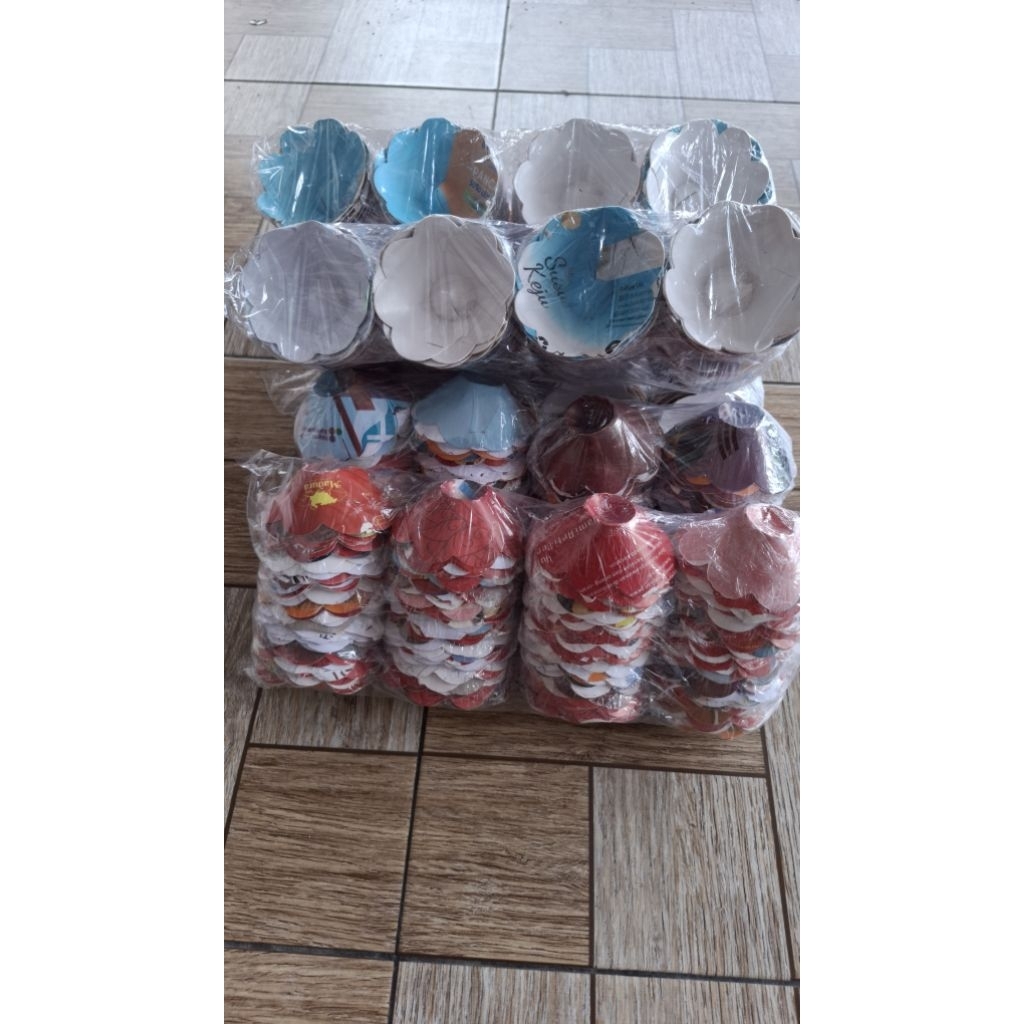Grosir Sudi Bikang Mawar Tatakan  Kue 2000 pcs Bs warna campur