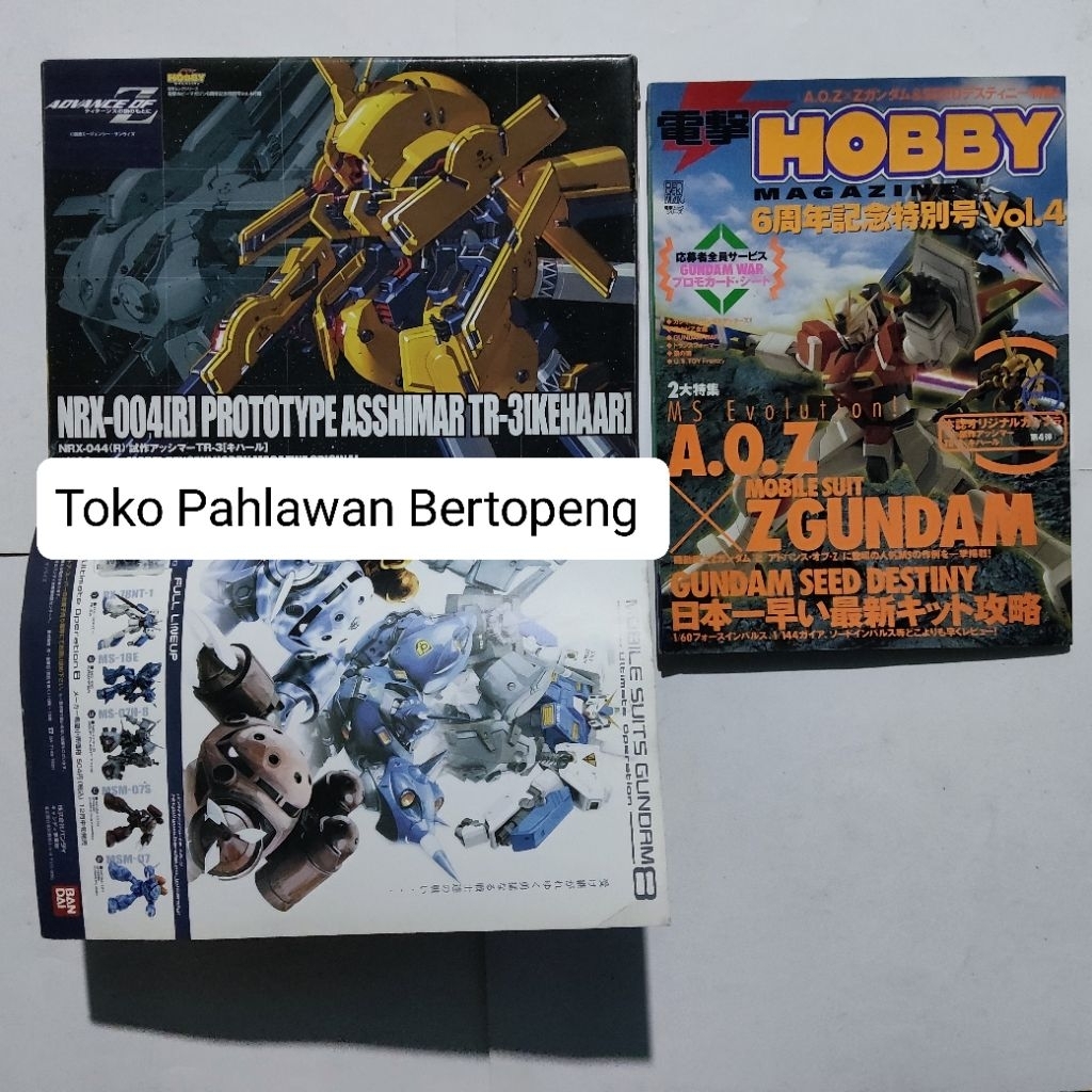 Non Grade Prototype Asshimar TR-3 [Kehaar] + Hobby Magazine Vol. 4 2005 [Bandai] - ( Wing Exia Strik