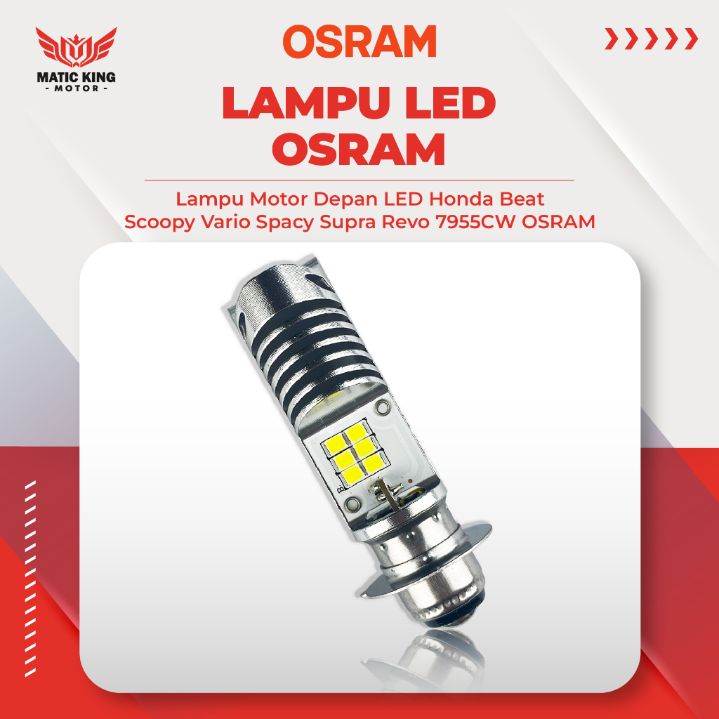 OSRAM Bohlam lampu LED Motor Beat Fi Scoopy Fi Spacy Fi  Mio M3 / Soul