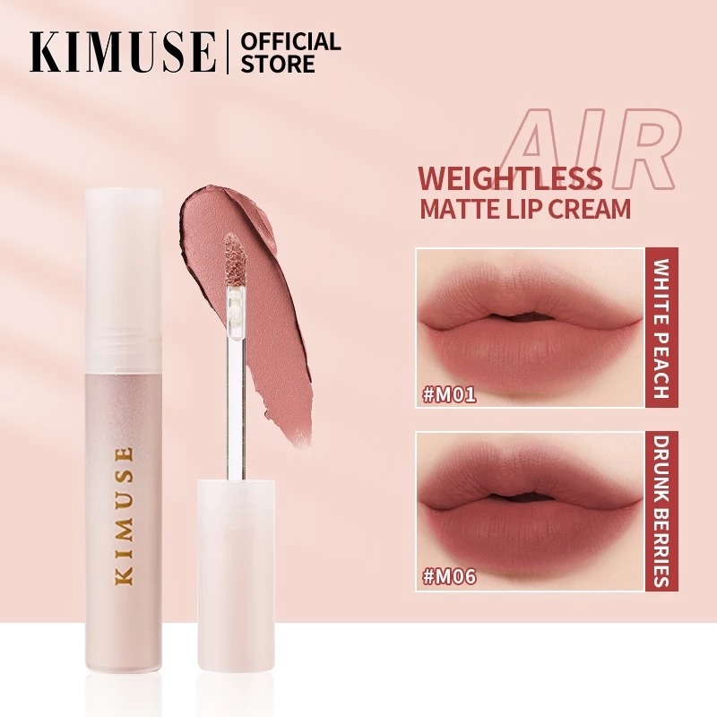 (READY & ORI) Kimuse Air Weightless Matte Lip Cream High Pigmented KS820