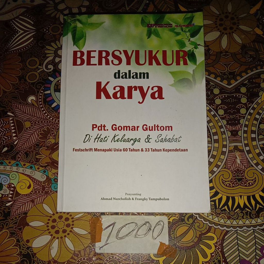 BUKU BERSYUKUR DALAM KARYA