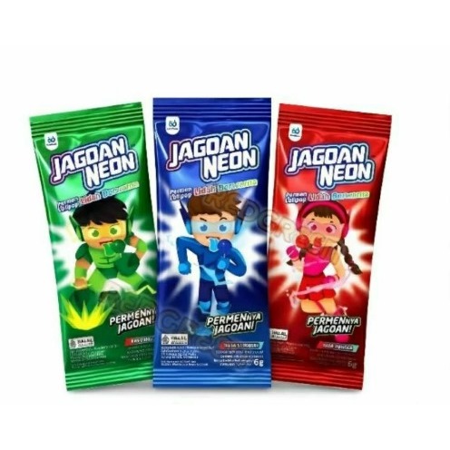 

Permen Lollipop Jagoan Neon Renceng Hanger isi 10 pcs