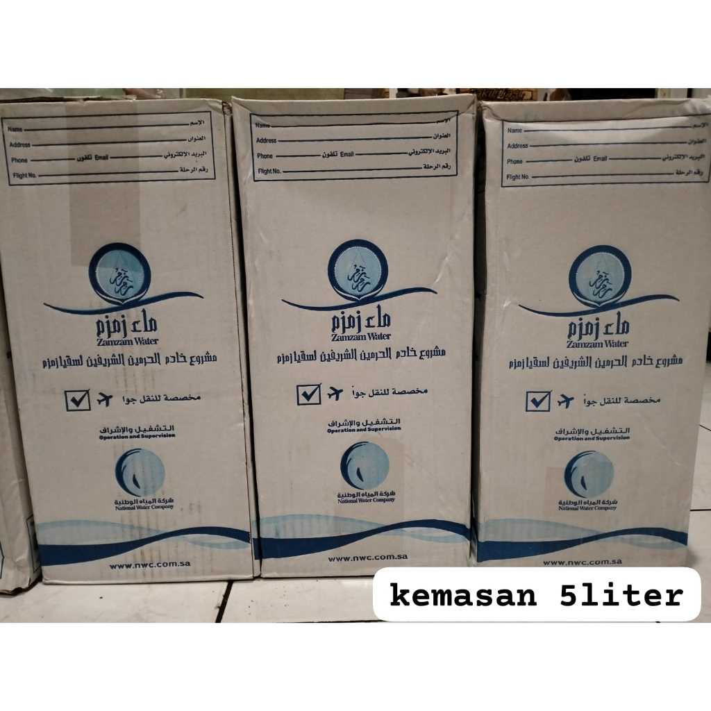 

Air Zam Zam 5 Liter Asli Original Zamzam 5 ltr