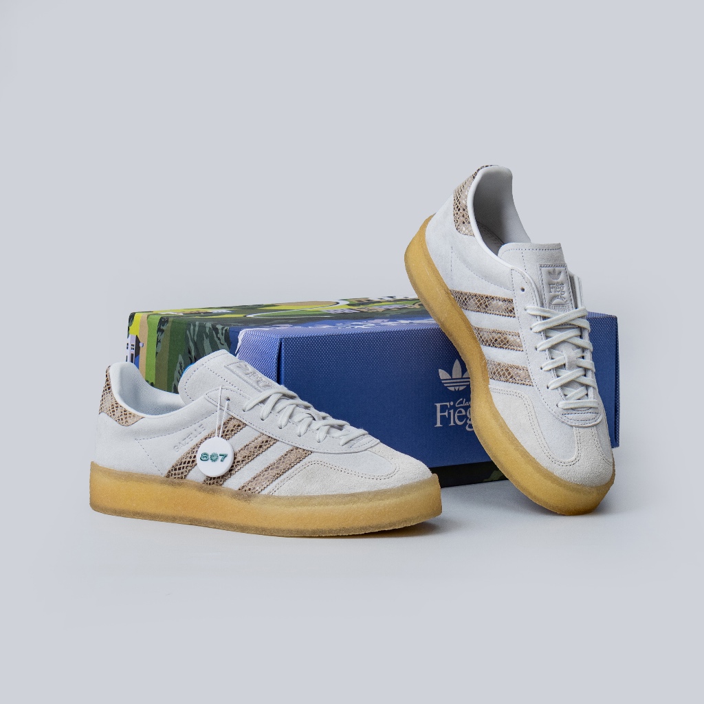 Adidas Gazelle Kith Clarks White Cream
