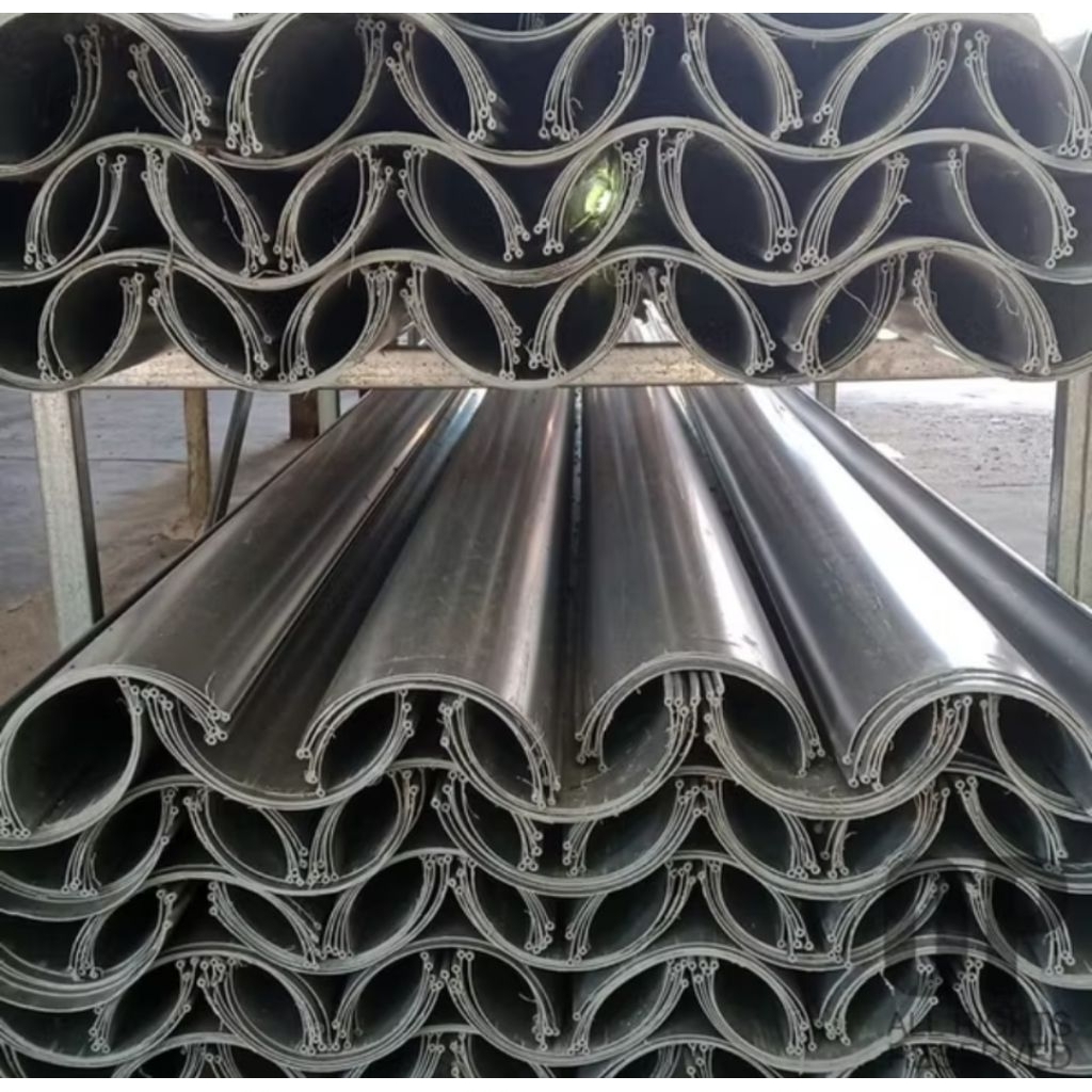 Yougz Rezeky Talang Air Pvc Rg 6" Talang Pipa Setengah Lingkaran