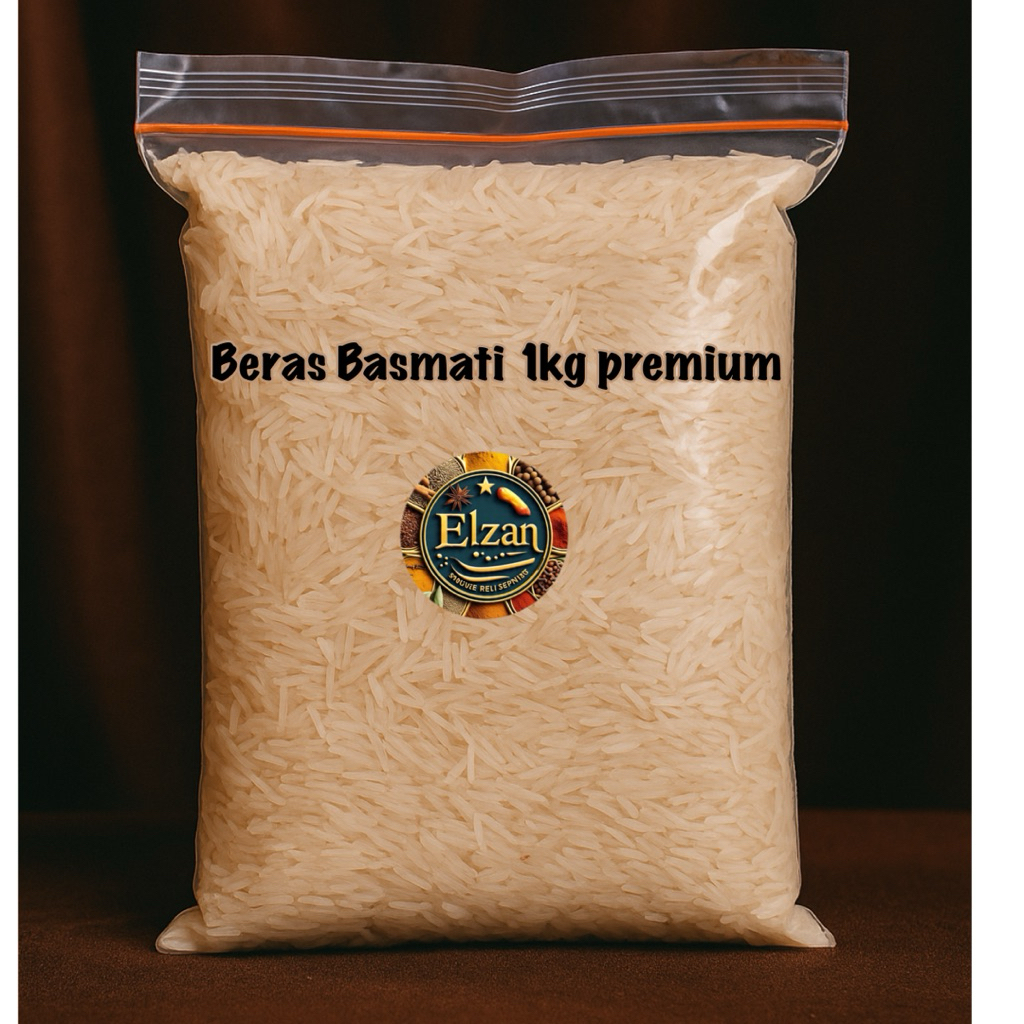 

Beras Basmati 1kg kualitas Premium (Beras panjang panjang)