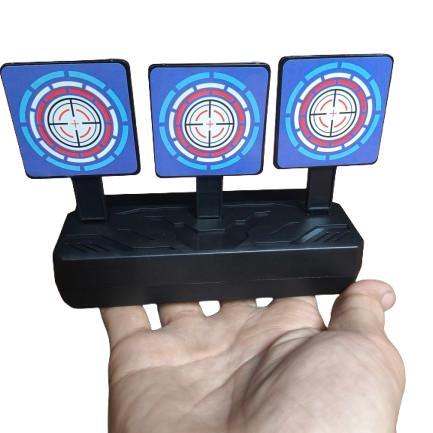 Target Manual Otomatis Triple Shoot Untuk WGB/WGG/Dart Blaster Foam (Tanpa Baterai)