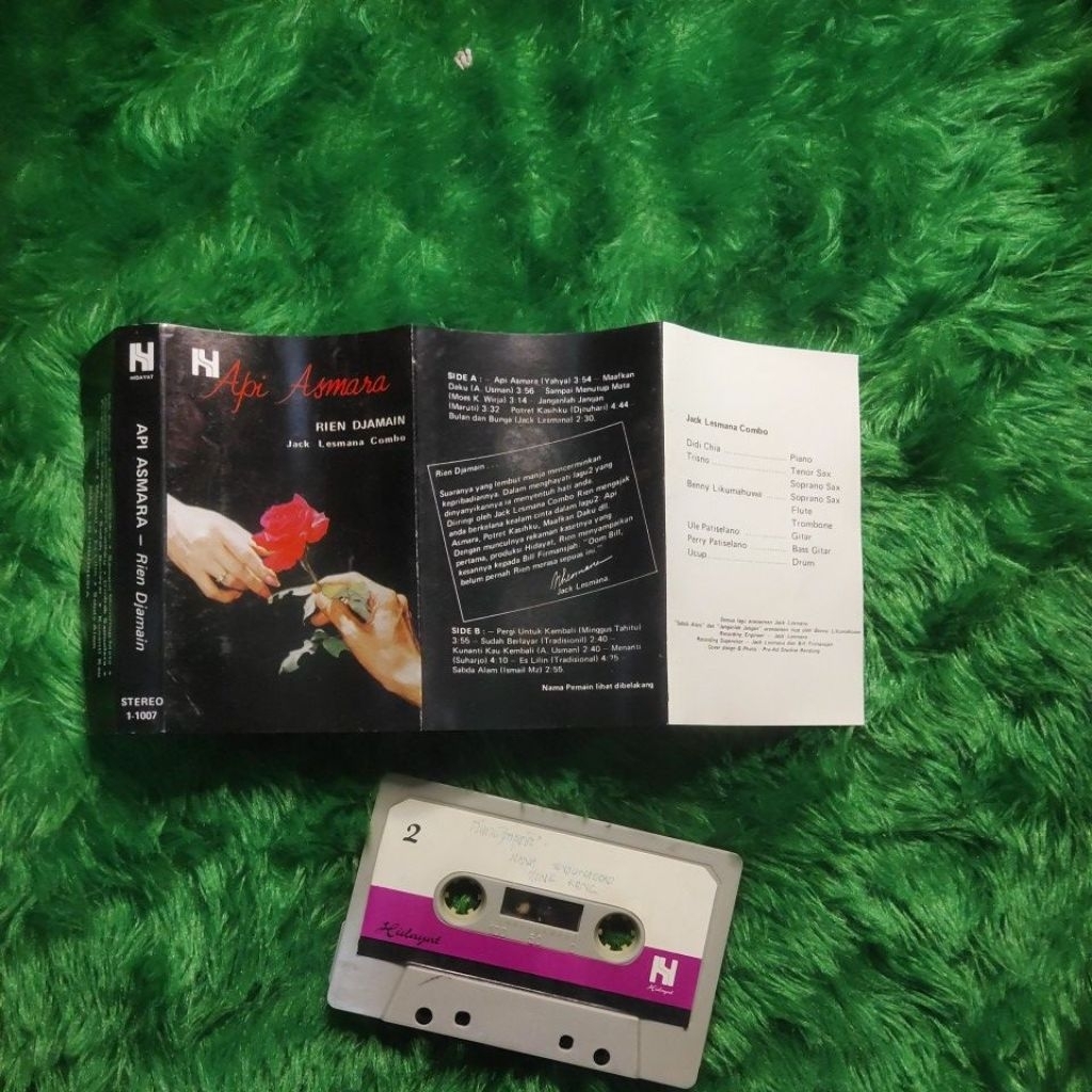 Kaset Pita Rien Djamain Jack Lesmana - api asmara