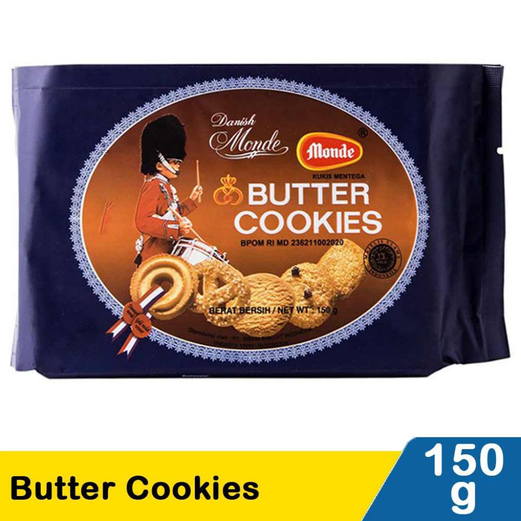 

monde butter cookiesKemasan; 150g 454g