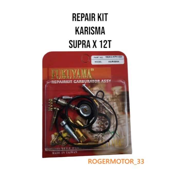 REPAIR KIT KARBURATOR KARISMA SUPRA X 125 MERK FUKUYAMA ASLI