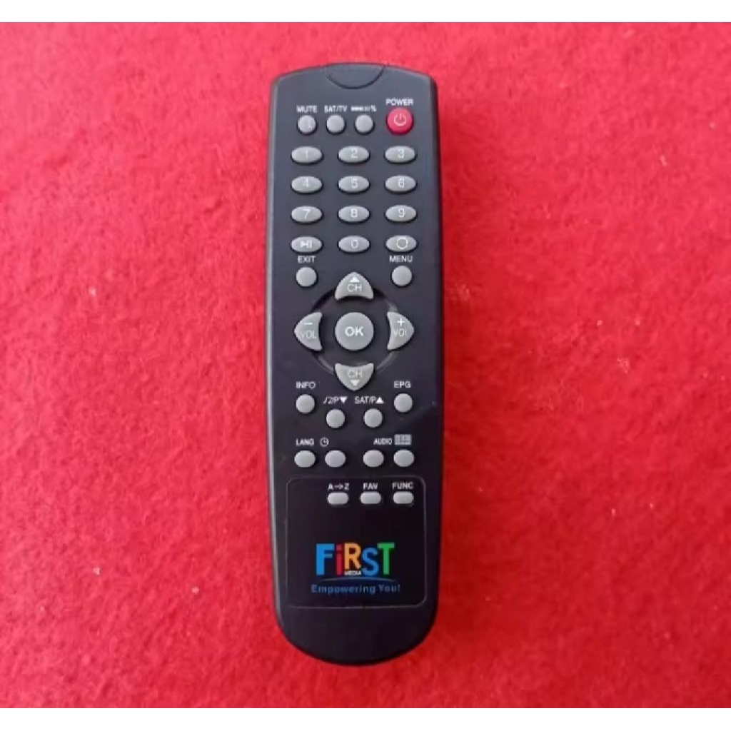 Remote Control RECEIVER PARABOLA TV FIRST MEDIA Original