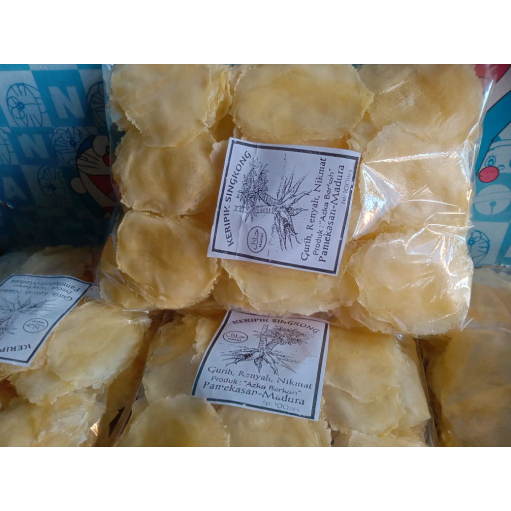

KERIPIK KRIPIK KERUPUK KRUPUK TETTE SINGKONG KHAS PAMEKASAN