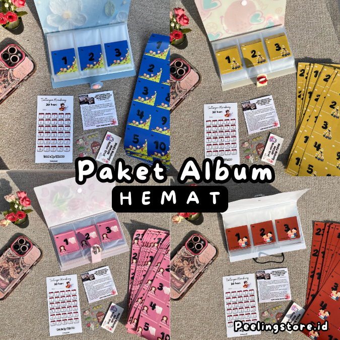

(PAKET HEMAT SERASI) PAKET ALBUM MENABUNG METODE NOMOR URUT 1-120 / PAKET ALBUM MENABUNG METODE NOMOR URUT 1-240 /PAKET MENABUNG / TANTANGAN MENABUNG / ALBUM NABUNG