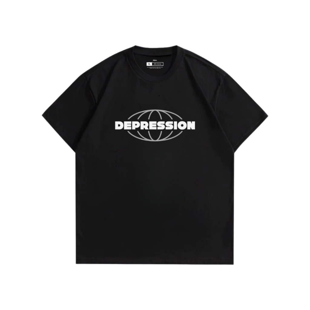 Kaos DEPRESSION Hitam | angel