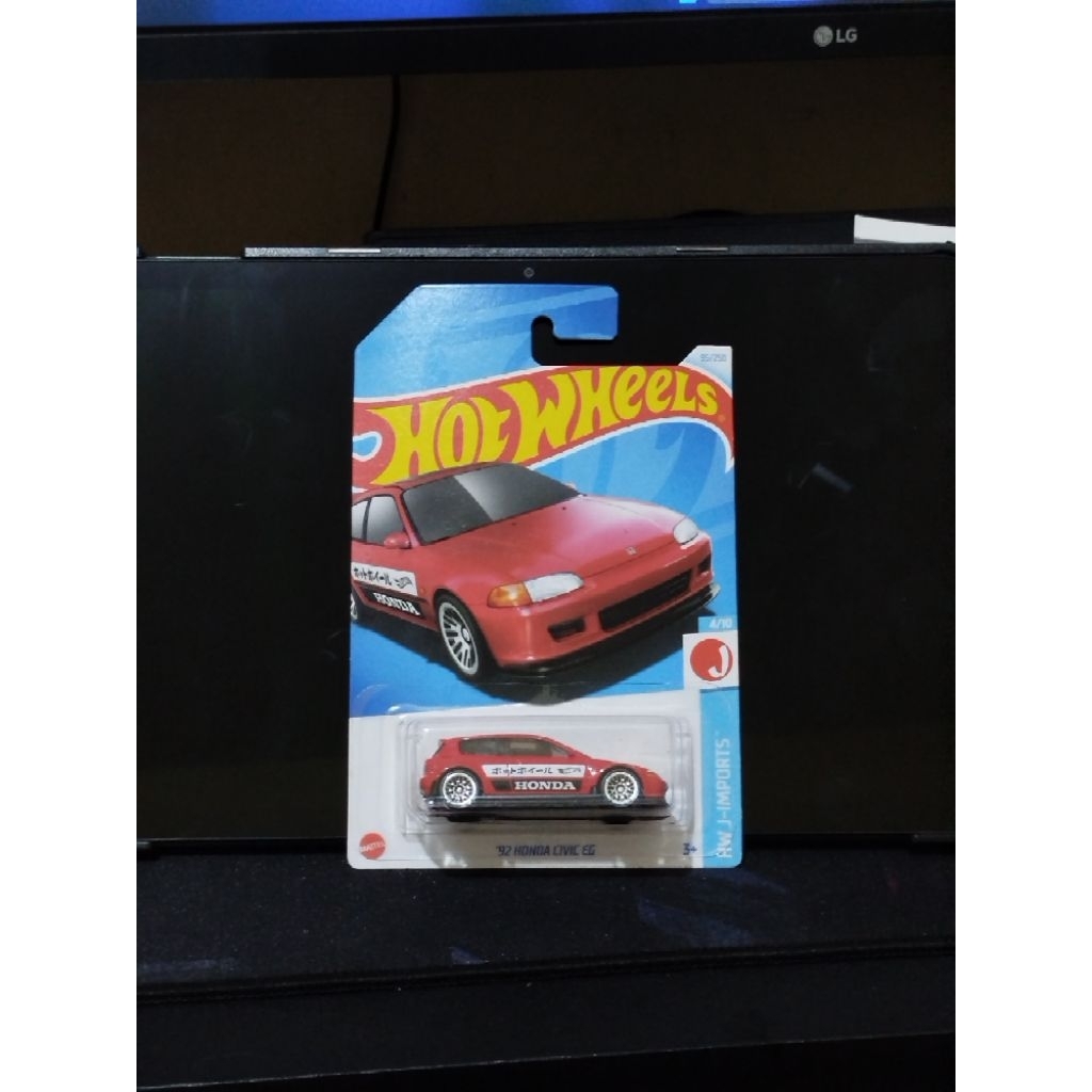 Hot wheels civic eg merah