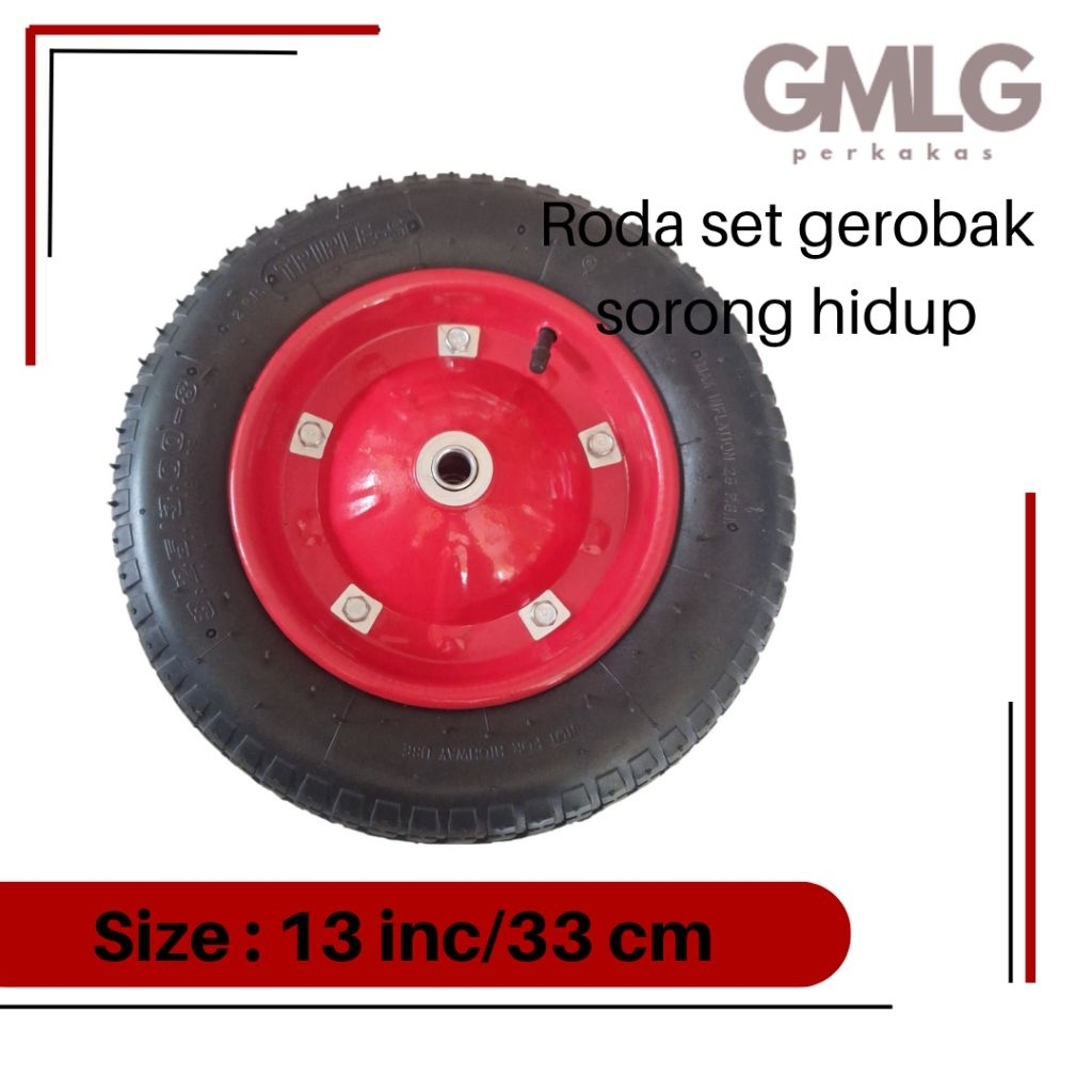 Roda gerobak sorong set universal