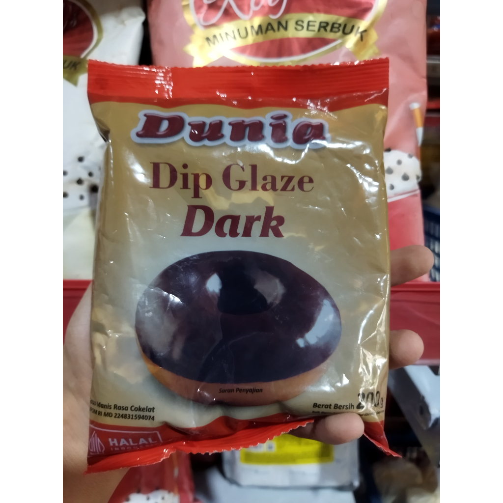 

Dunia Dip Glaze Dark 200gr / Glaze Dunia Rasa Dark Cokelat