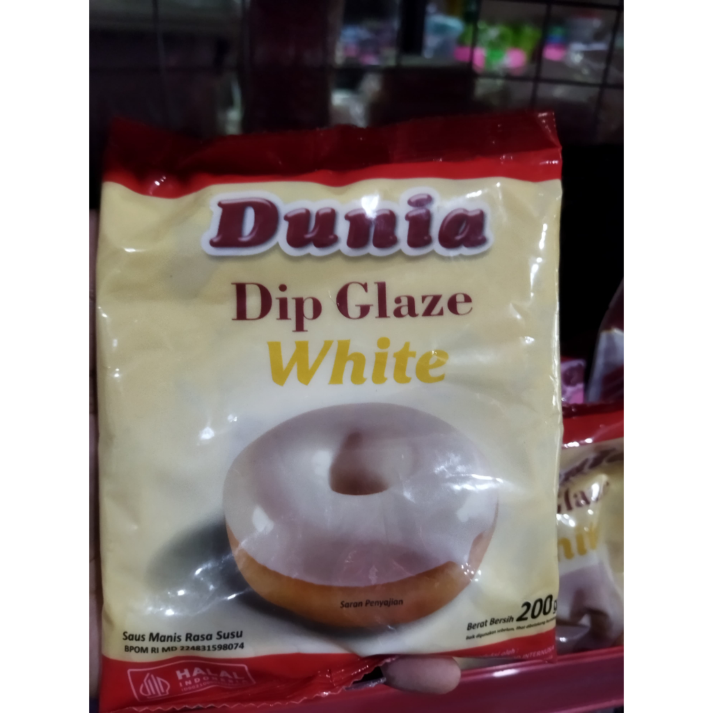 

Dunia Dip Glaze White 200gr / Glaze Toping Lumer white
