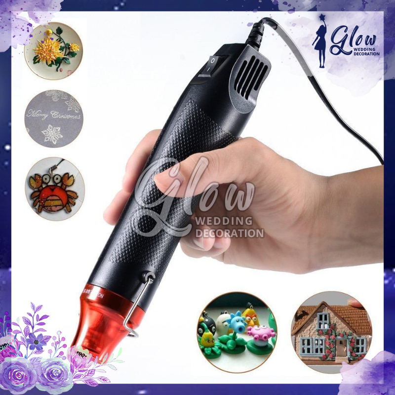 Heat Gun Alat Pemanas Repair Flower Kusut Artificial Memperbaiki Bunga Diy Power Hot Air Gun Tool