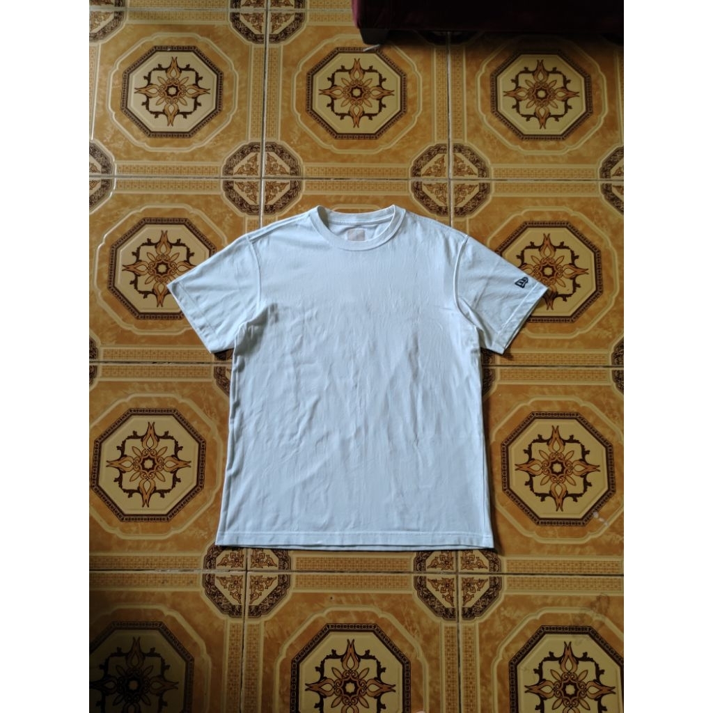 KAOS NEW ERA BLANK T SHIRT WHITE